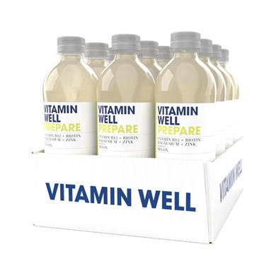 Vitamin Well Energidrikk Prepare Flak Melon