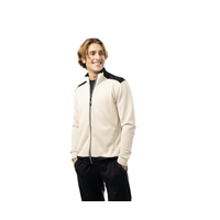 Bauer Full Zip FLC Texture Senior Jacket White