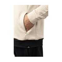 Bauer Full Zip FLC Texture Senior Jacket White