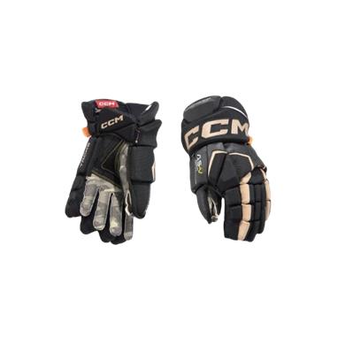 CCM Eishockey Handschuhe AS-V Sr Schwarz/Gold