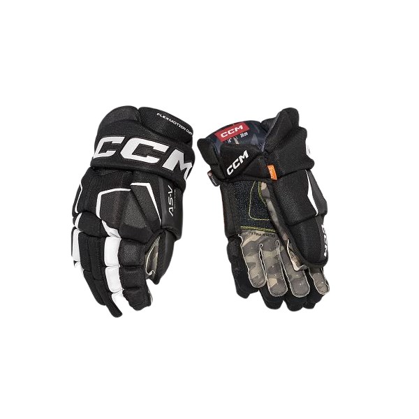 CCM Eishockey Handschuhe AS-V Sr Schwarz/Weiß