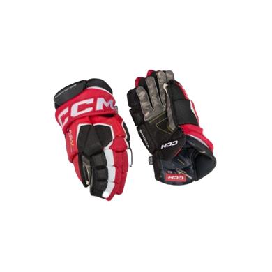 CCM Eishockey Handschuhe AS-V Sr Schwarz/Rot/Weiß