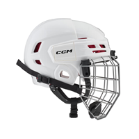 CCM Eishockey Helm Tacks 70 Combo Jr Weiß