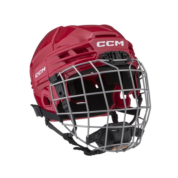 CCM Eishockey Helm Tacks 70 Combo Jr Rot