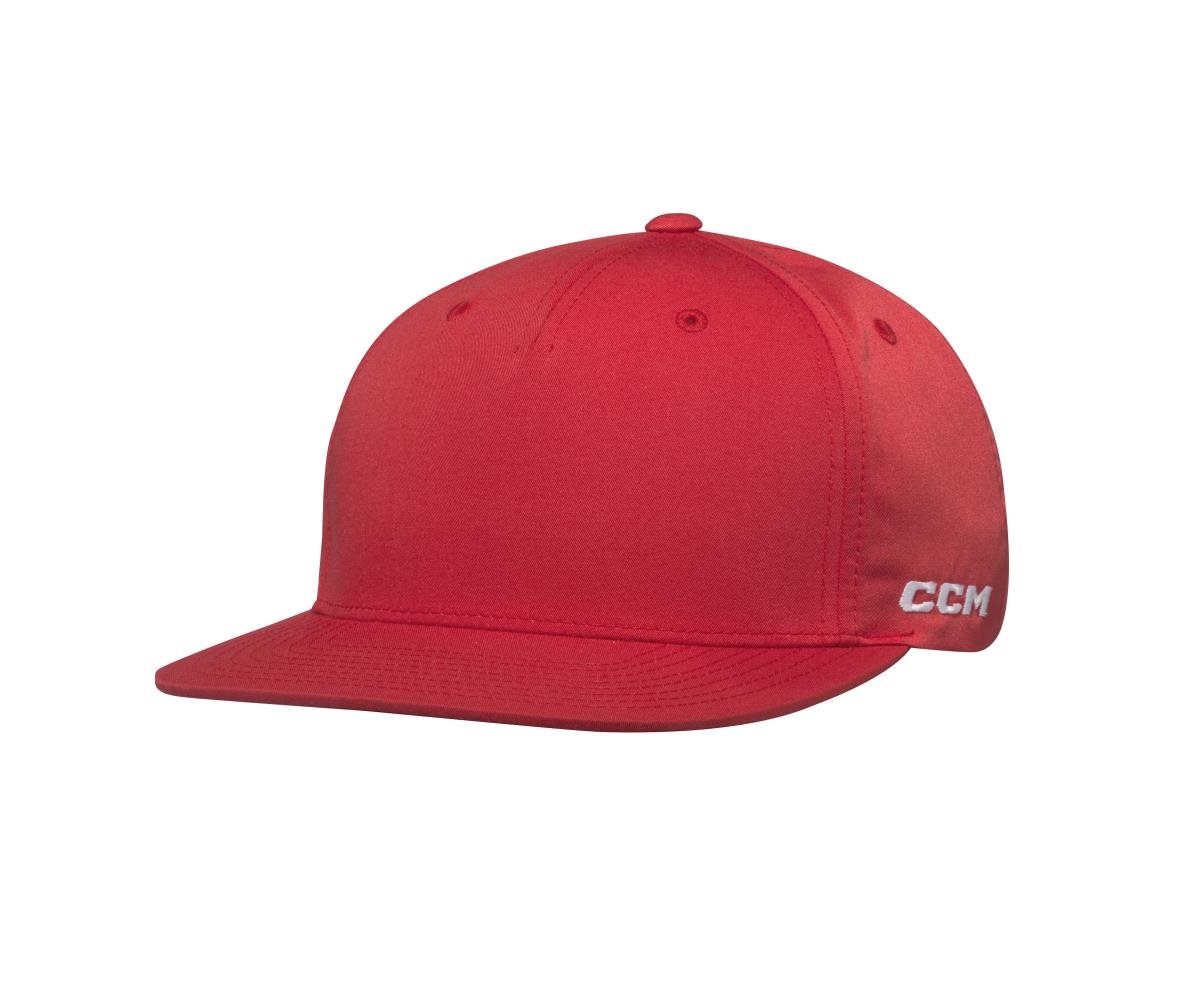 CCM Cap Team Flatbrim Snapback RED - Hockey Store