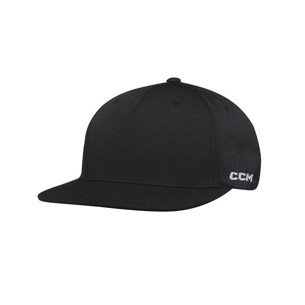 CCM Cap Team Flatbrim Snapback Sr Schwarz