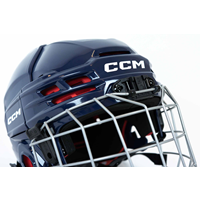 CCM Eishockey Helm Tacks 70 Combo Kinder Navy