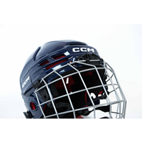 CCM Eishockey Helm Tacks 70 Combo Kinder Navy