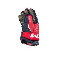 CCM Eishockey Handschuhe AS-V Pro Jr Navy/Rot/Weiß