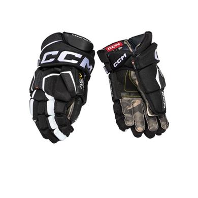 CCM Eishockey Handschuhe AS-V Pro Jr Schwarz/Weiß