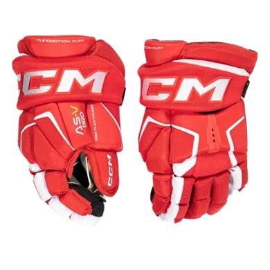 CCM Handske Tacks AS-V Pro Jr Red/White