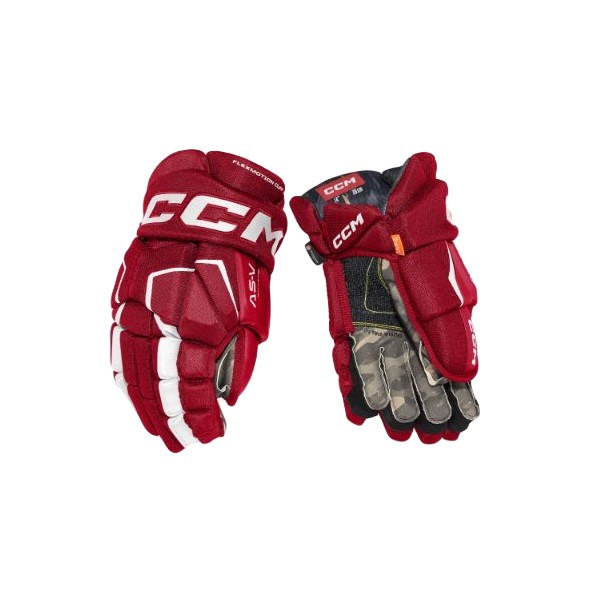 CCM Hanskat AS-V Jr Red/White