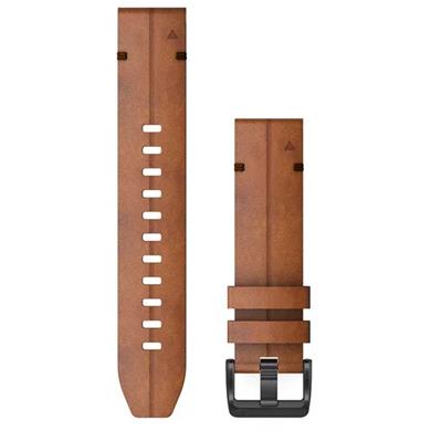 Leather Light Brown Garmin Quickfit 22 Wristband