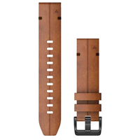 Leather Light Brown Garmin Quickfit 22 Wristband