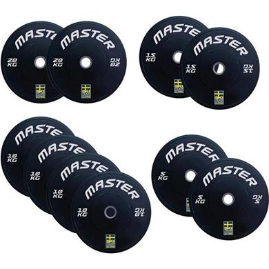 Master Fitness Viktskiva Bumper Bumper Set 120 Kg Skiteam