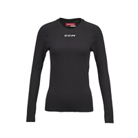 CCM Shirt Long Sleeve Womens Training Black