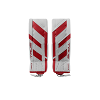 TRUE Goalie Leg Pads HZRDUS 7X4 Sr White/Red