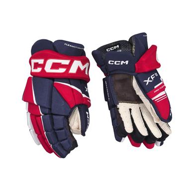 CCM Eishockey Handschuhe Tacks XF 80 Jr Navy/Rot/Weiß