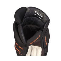 CCM Hockeyhandskar Tacks XF 80 Jr Black/Orange