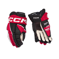 CCM Eishockey Handschuhe Tacks XF 80 Sr Schwarz/Rot/Weiß