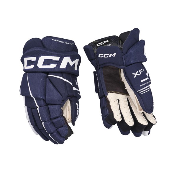 CCM Glove Tacks XF 80 Sr Navy/White