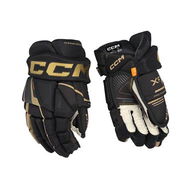 CCM Eishockey Handschuhe Tacks XF Jr Schwarz/Gold