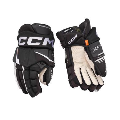 CCM Eishockey Handschuhe Tacks XF Jr Schwarz/Weiß