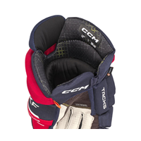 CCM Hockeyhandskar Tacks XF Jr Navy/Red/White