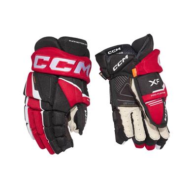 CCM Hockeyhandskar Tacks XF Jr Black/Red/White