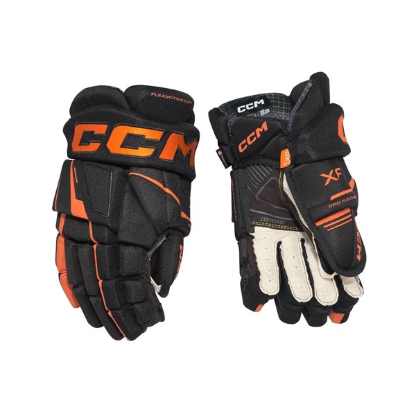 CCM Hockeyhandskar Tacks XF Jr Black/Orange