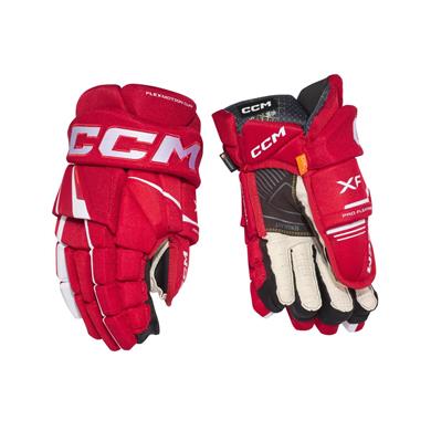 CCM Eishockey Handschuhe Tacks XF Jr Rot/Weiß