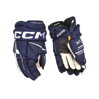 CCM Hanskat Tacks XF Jr Navy/Valkoinen