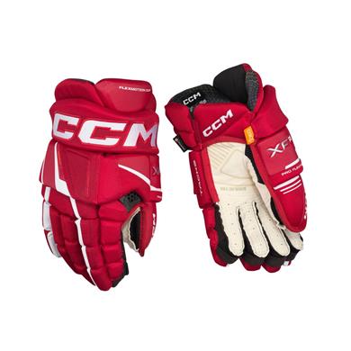 CCM Hockeyhandskar Tacks XF Pro Jr Red/White