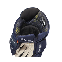 CCM Hockeyhandskar Tacks XF Pro Jr Navy/White