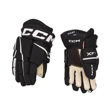 CCM Eishockey Handschuhe Tacks XF Pro Sr Schwarz/Weiß
