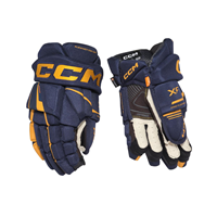 CCM Eishockey Handschuhe Tacks XF Sr Navy/Sunflower