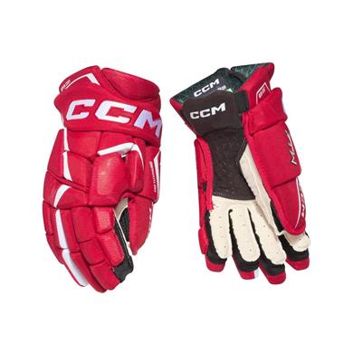 CCM Eishockey Handschuhe Jetspeed FTW Sr Rot/Weiß