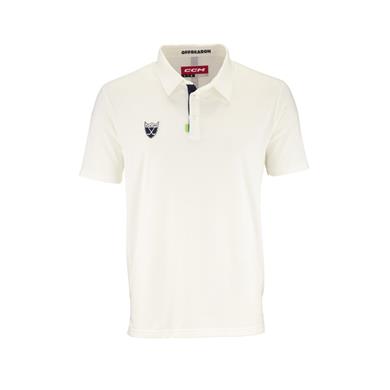 CCM Polo Shirt Fitted Golf Sr Blanc De Blanc
