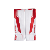 Bauer Torwart Schienen Supreme Shadow Sr Weiß/Rot