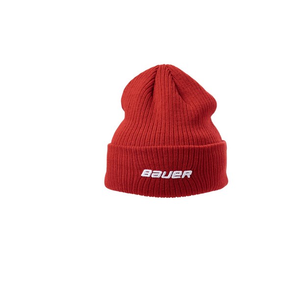 Bauer Lue Team Ribbed Toque Sr Red