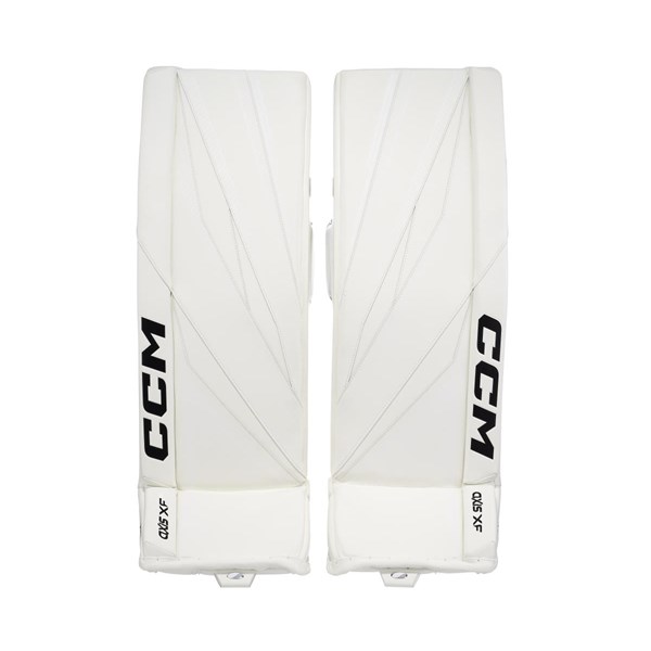 CCM Goalie Leg Pads Axis XF Sr White