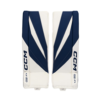 CCM Goalie Leg Pads Axis F5 Jr White/Navy