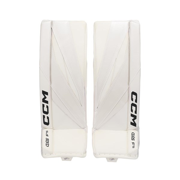 CCM Goalie Leg Pads Axis F5 Jr White