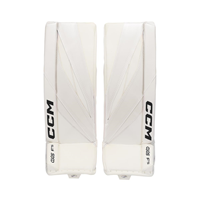 CCM Goalie Leg Pads Axis F5 Jr White