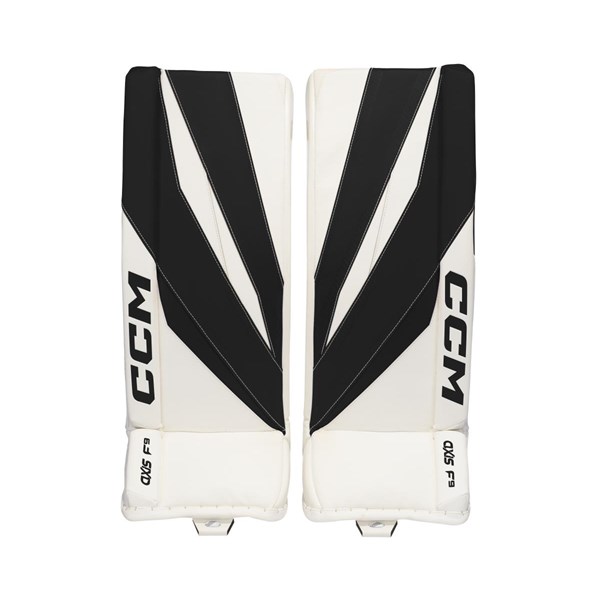 CCM Goalie Leg Pads Axis F9 Int White/Black