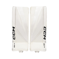 CCM Goalie Leg Pads Axis F9 Sr White