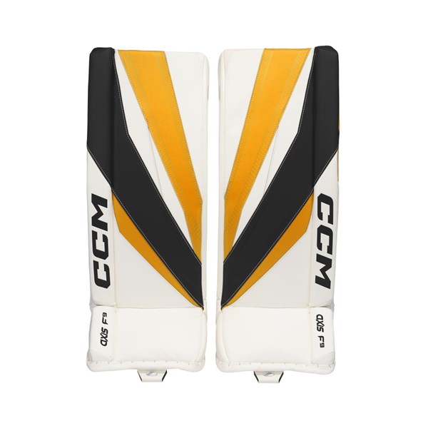 CCM Goalie Leg Pads Axis F9 Sr Boston