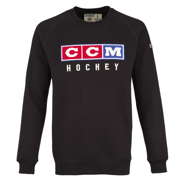 CCM Tröja Vintage Fall Fleece Crew Sr Black