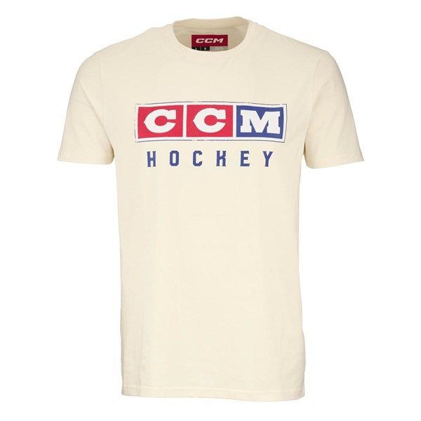 CCM T-Paita Vintage Fall SS Tee Sr Unbleached