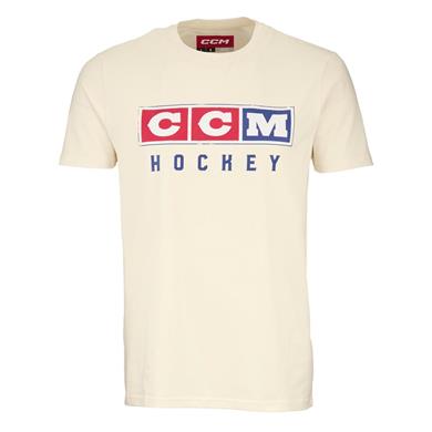 CCM T-Shirt Vintage Fall SS Tee Yth Unbleached